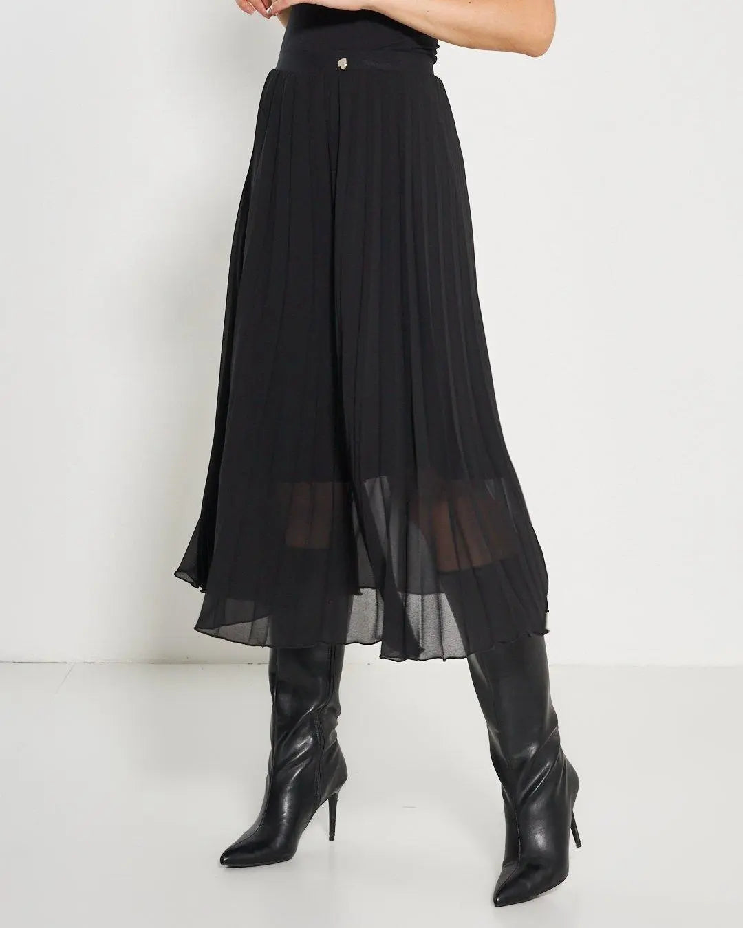 Gonna plissè NERO DORABELLA XXL