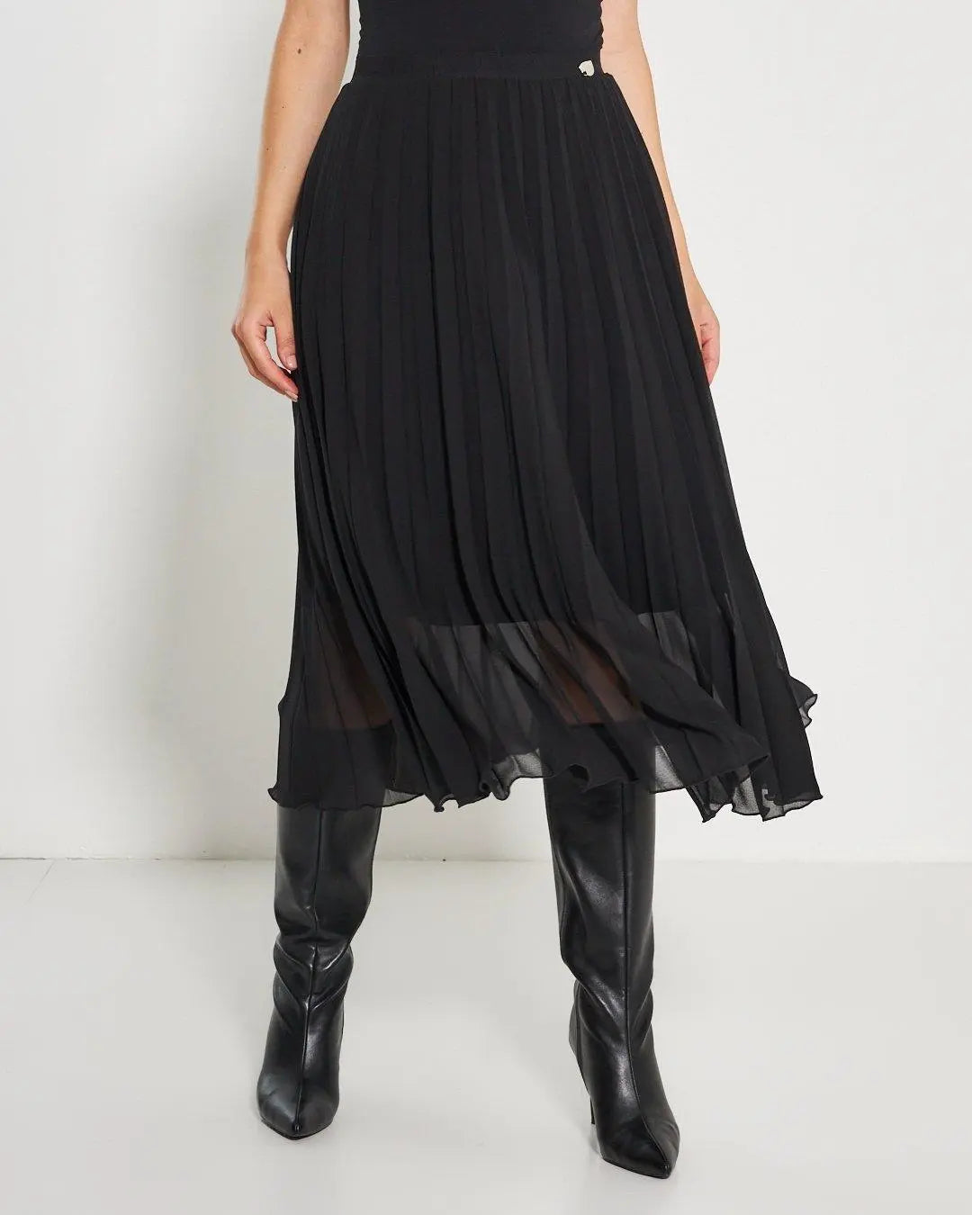 Gonna plissè NERO DORABELLA