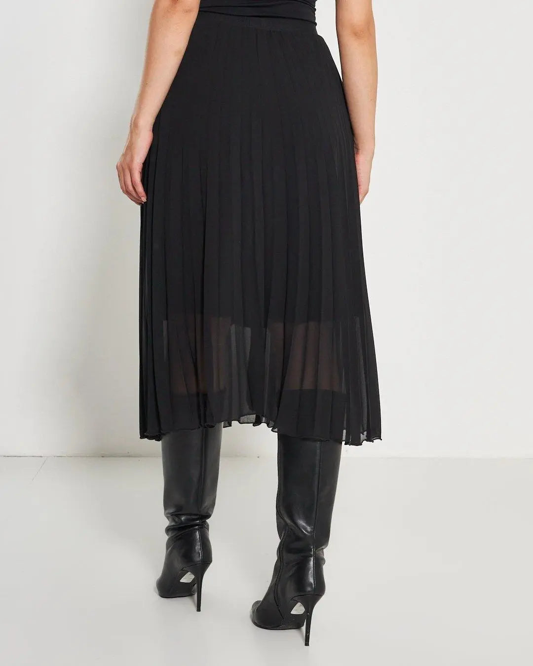 Gonna plissè NERO DORABELLA