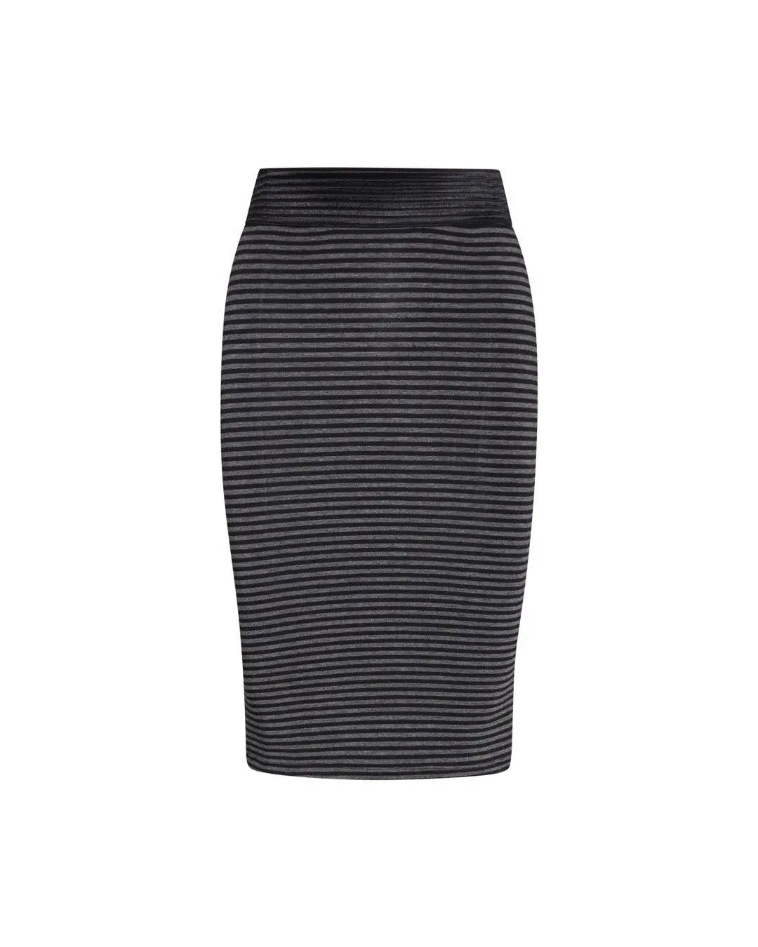 Gonna righe ANTRACITE-NERO IRONICA