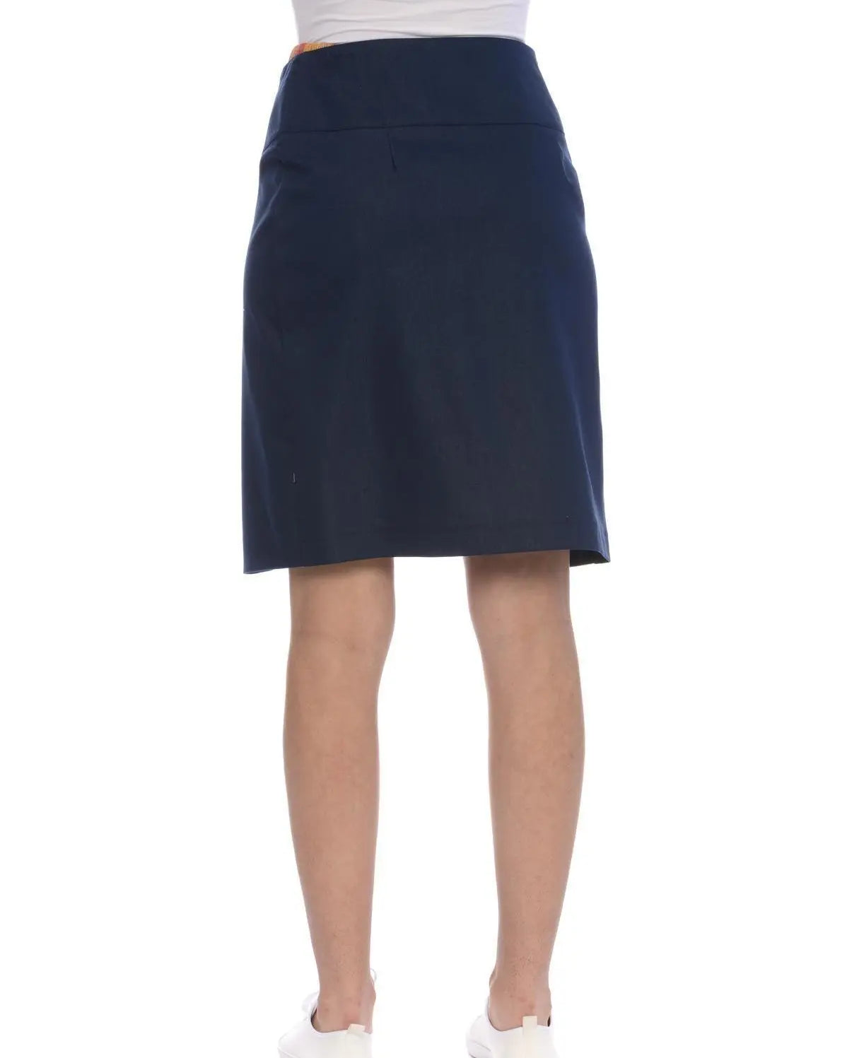 Gonna tessuti a contrasto BLU IRONICA