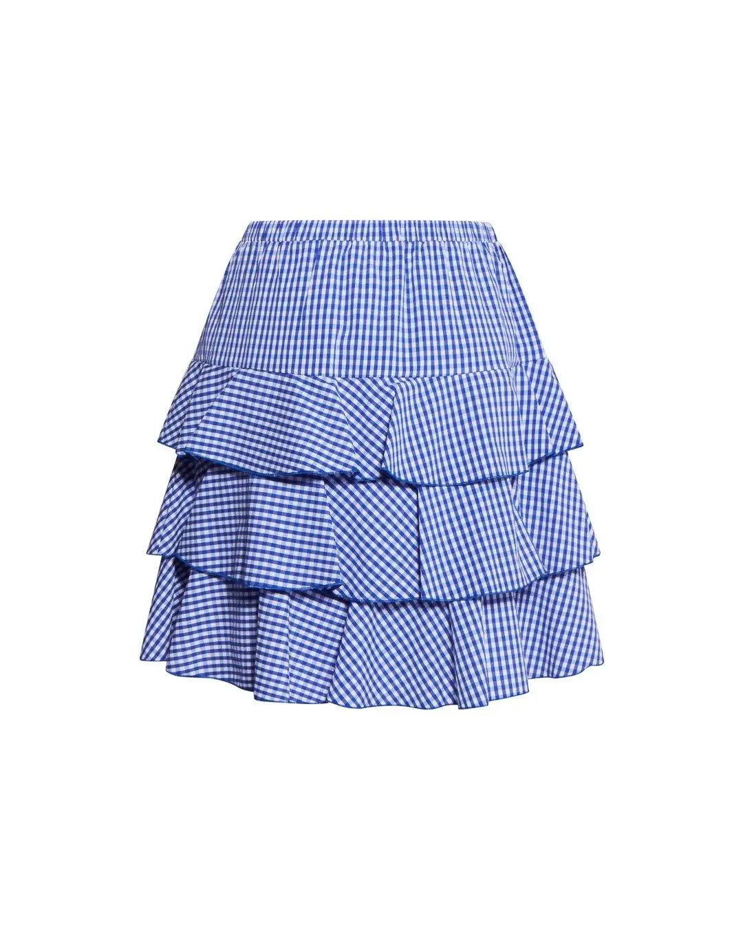 Gonna vichy BIANCO-BLU IRONICA