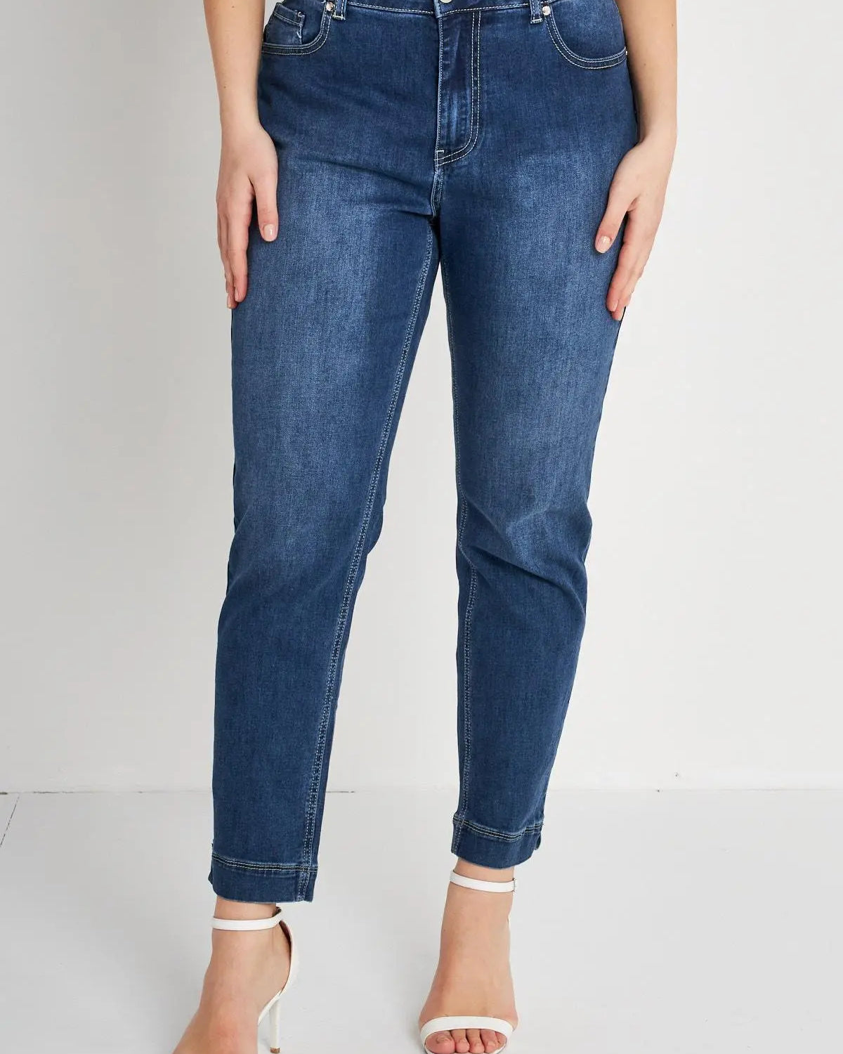 JEANS CINQUE TASCHE BLU DORABELLA PIU' 55