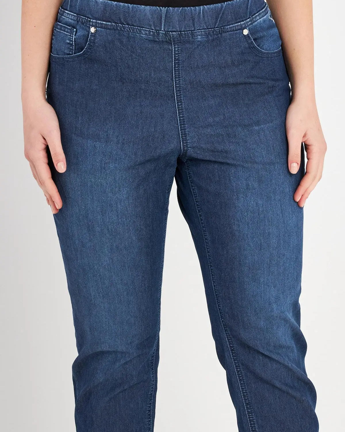 JEANS CINQUE TASCHE BLU DORABELLA PIU'