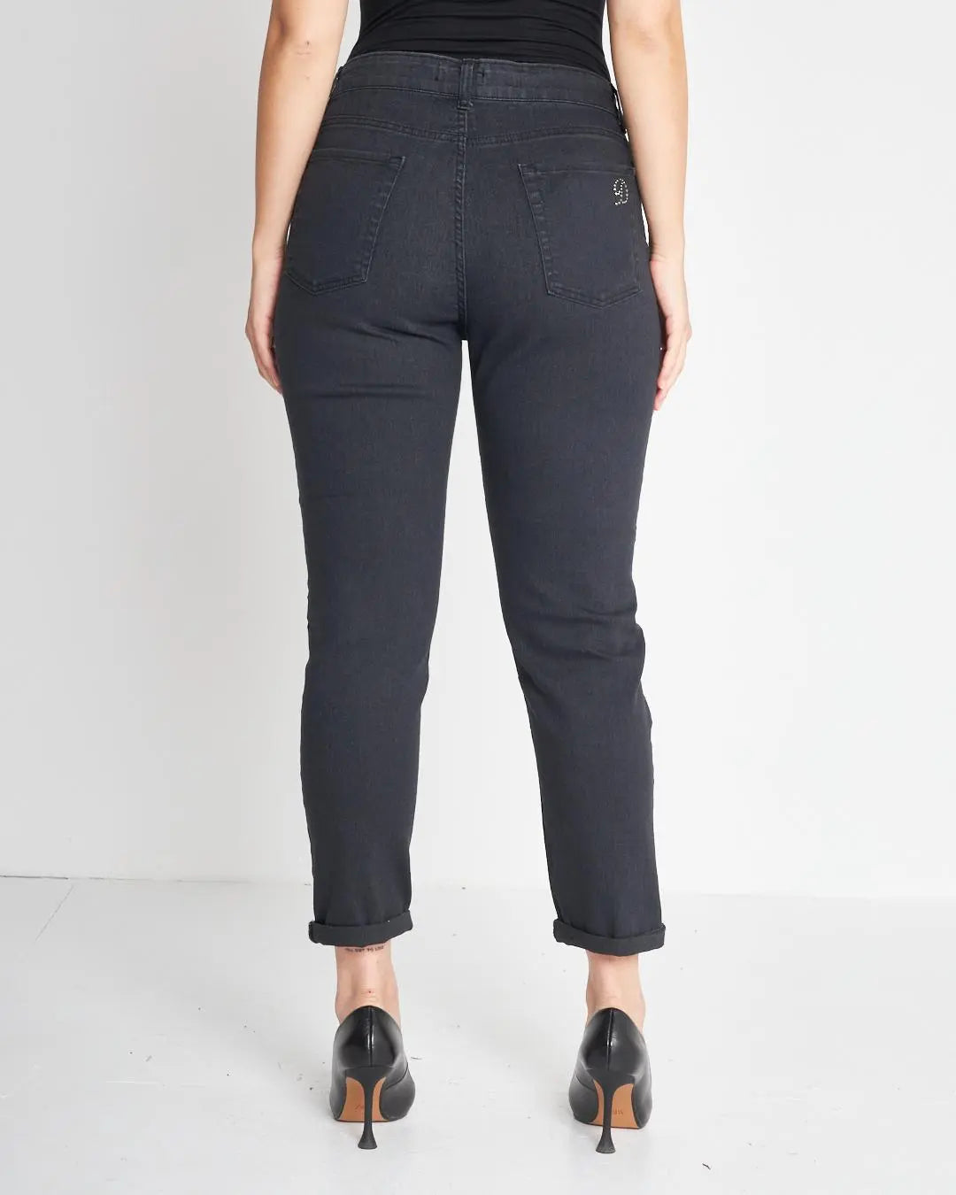 Jeans cinque tasche NERO DORABELLA PIU'