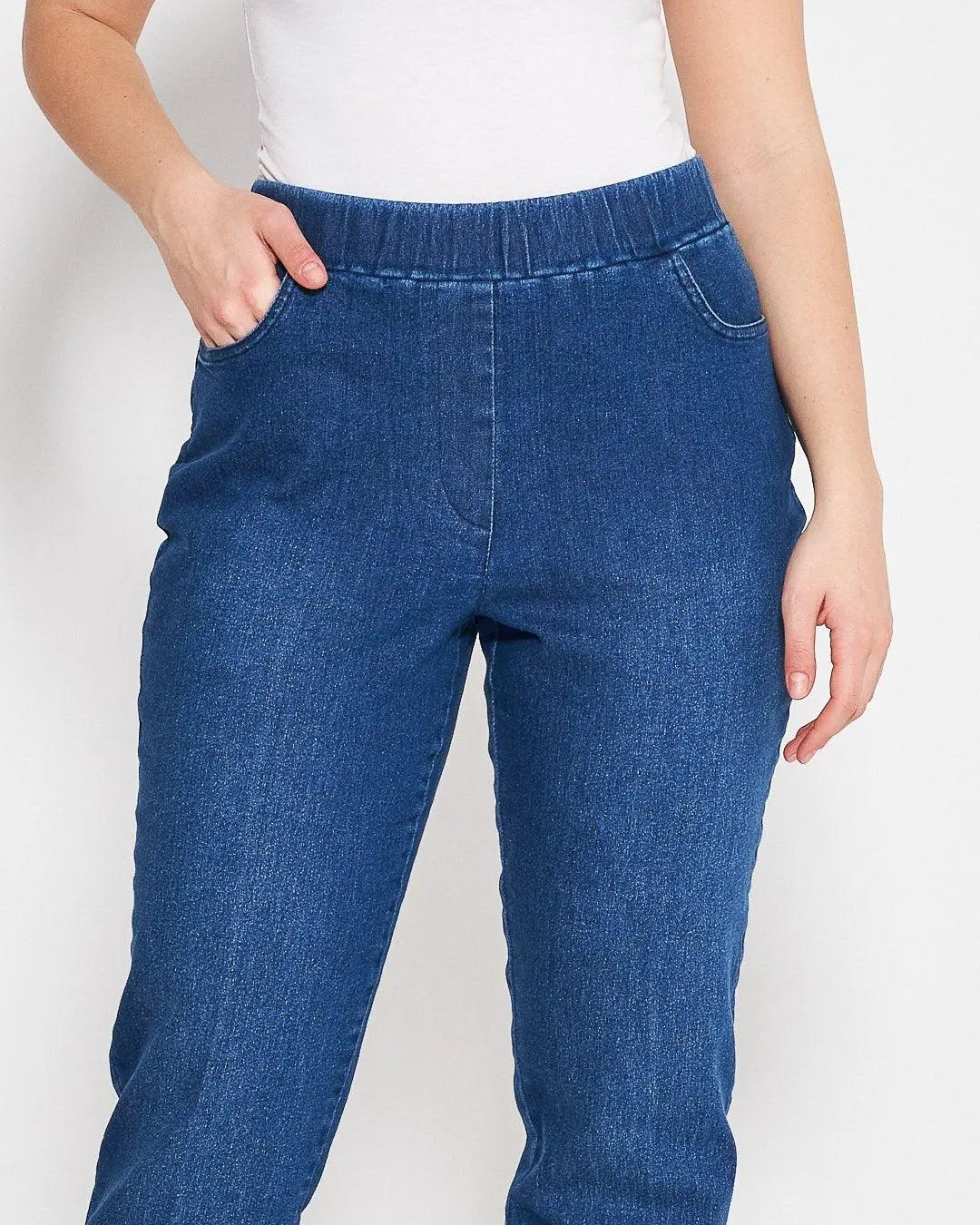 Jeans con elastico DENIM DORABELLA PIU' 49