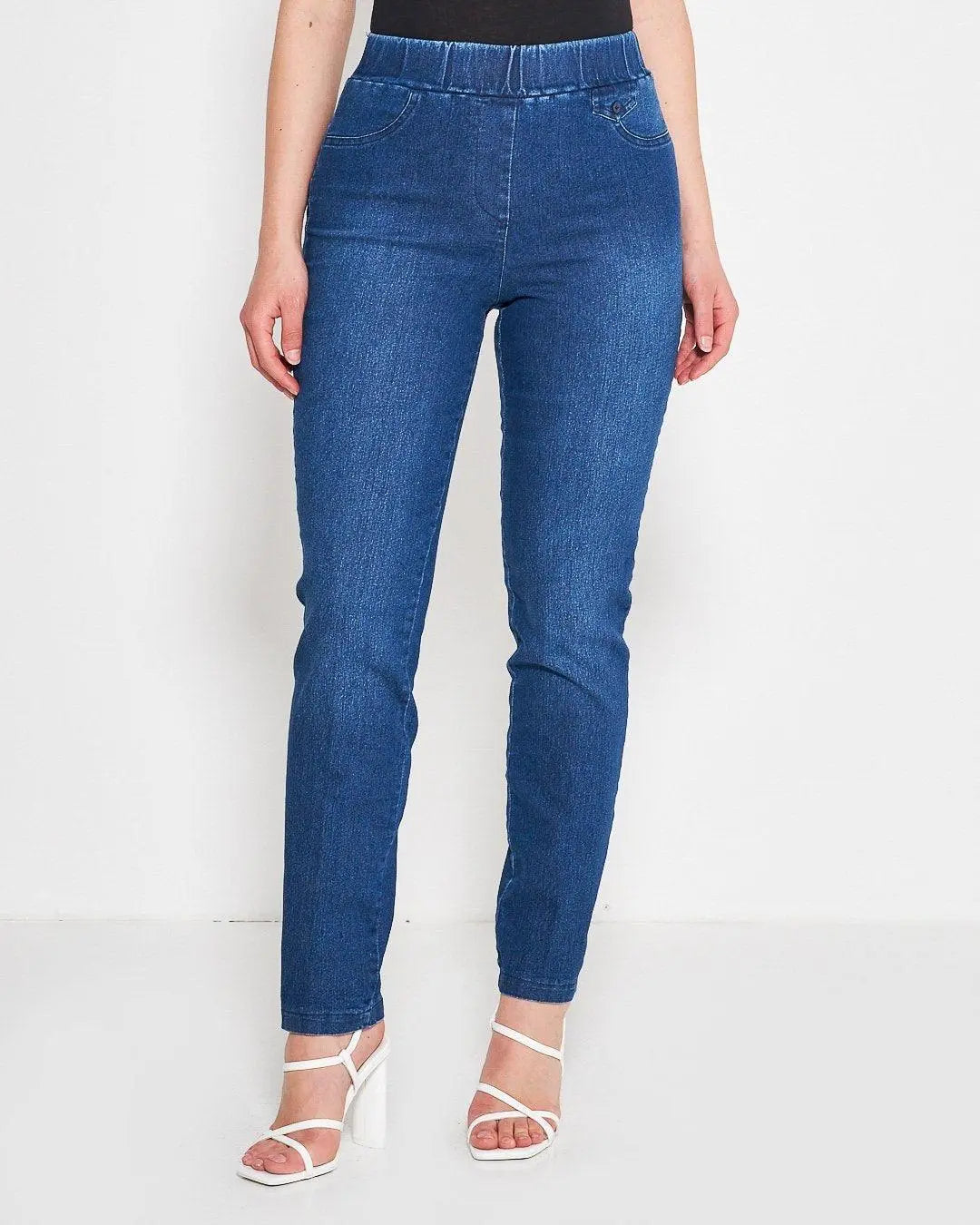 Jeans con tasche a filetto DENIM DORABELLA