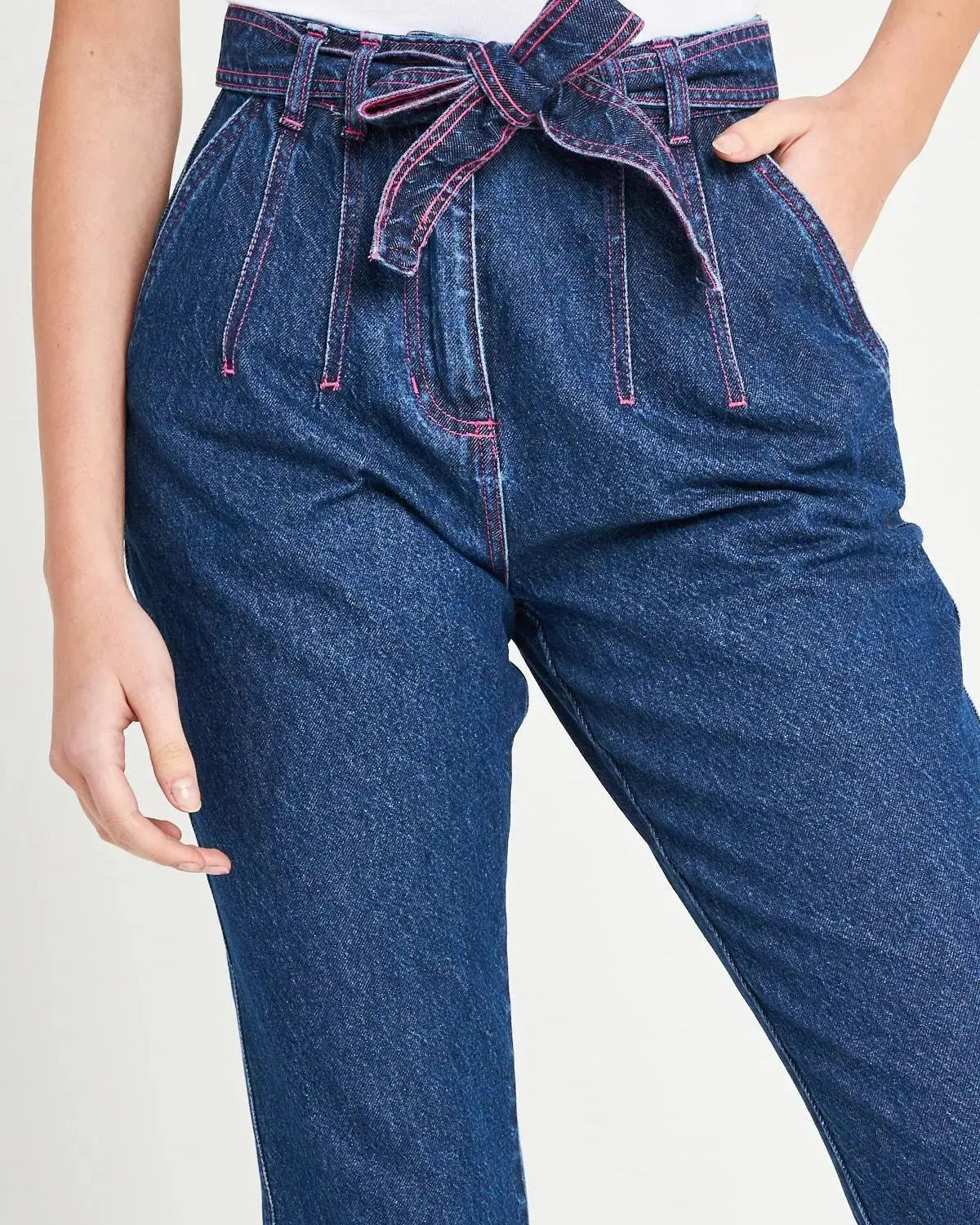 Jeans impunture DENIM-FUXIA IRONICA