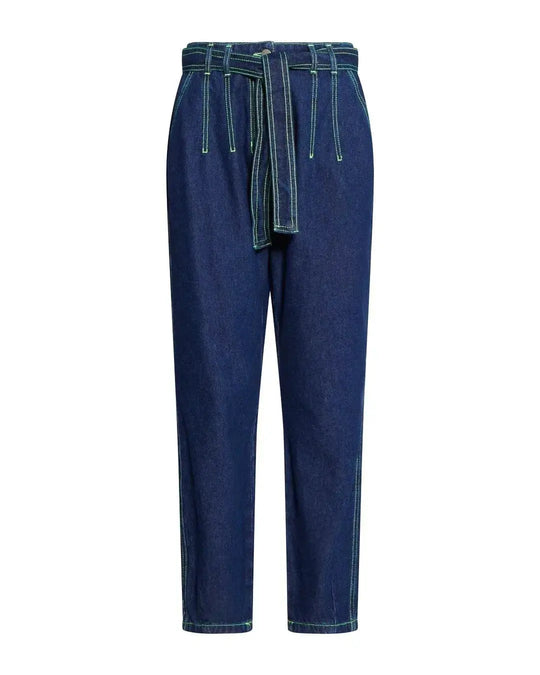 Jeans impunture DENIM-GIALLO IRONICA XL