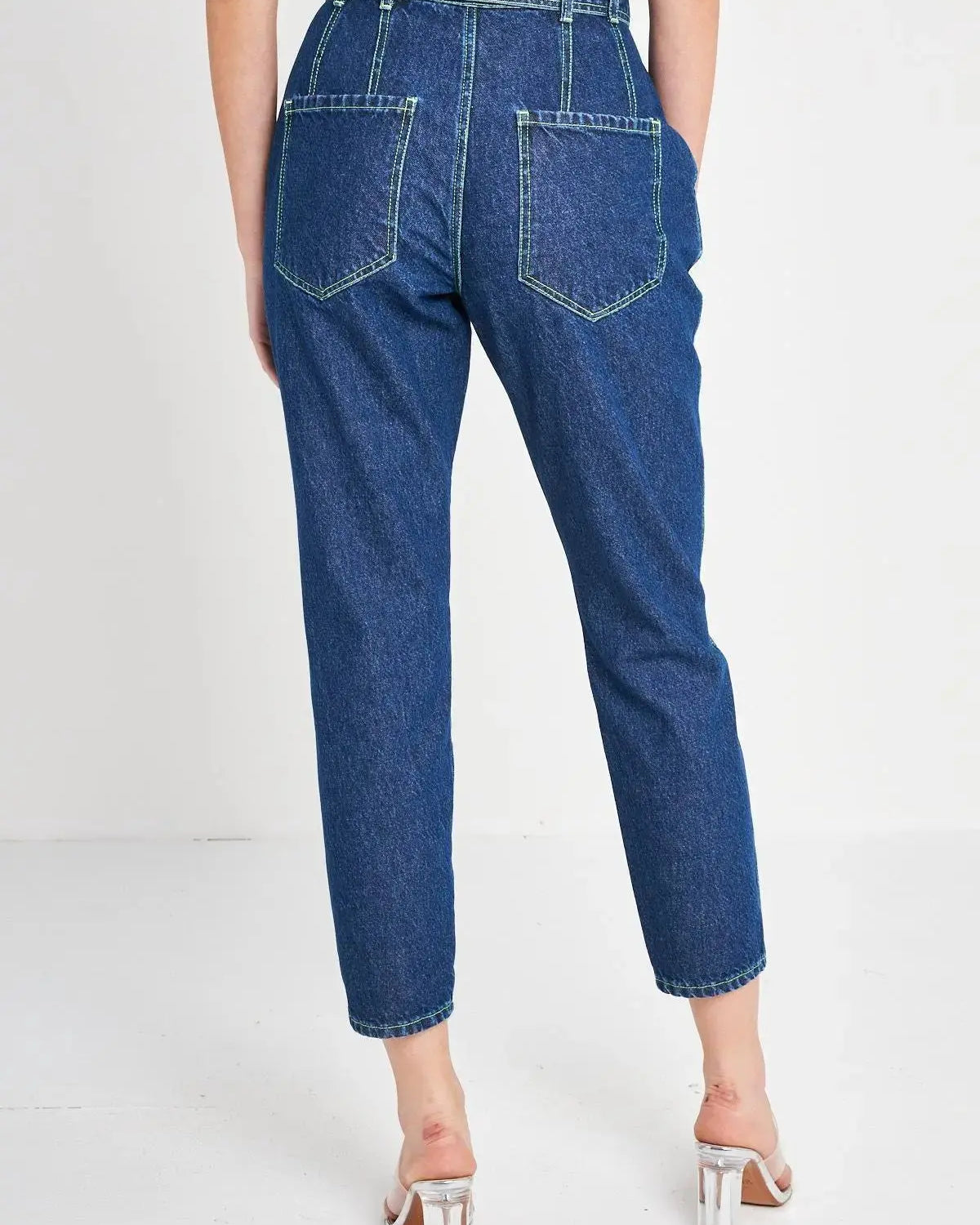 Jeans impunture DENIM-GIALLO IRONICA