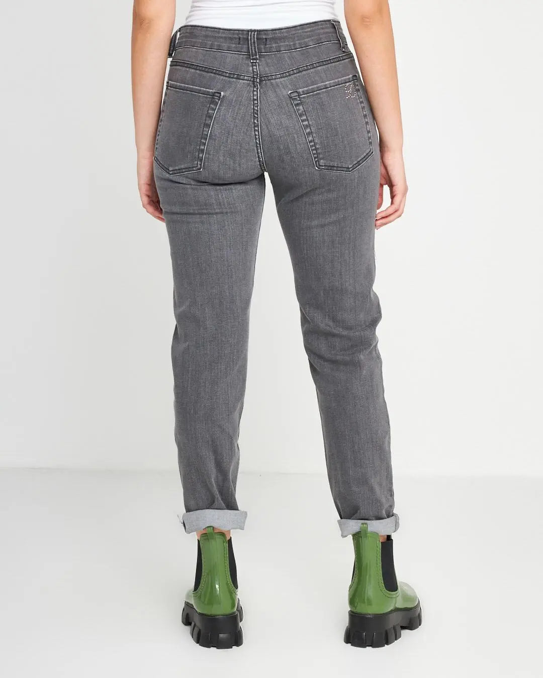 Jeans  pioggia di strass Grigio DORABELLA