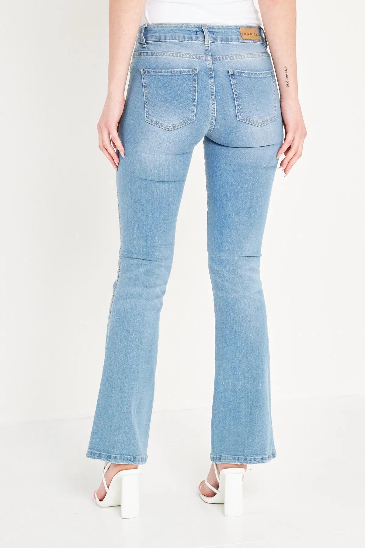 Jeans zampa BLU IRONICA