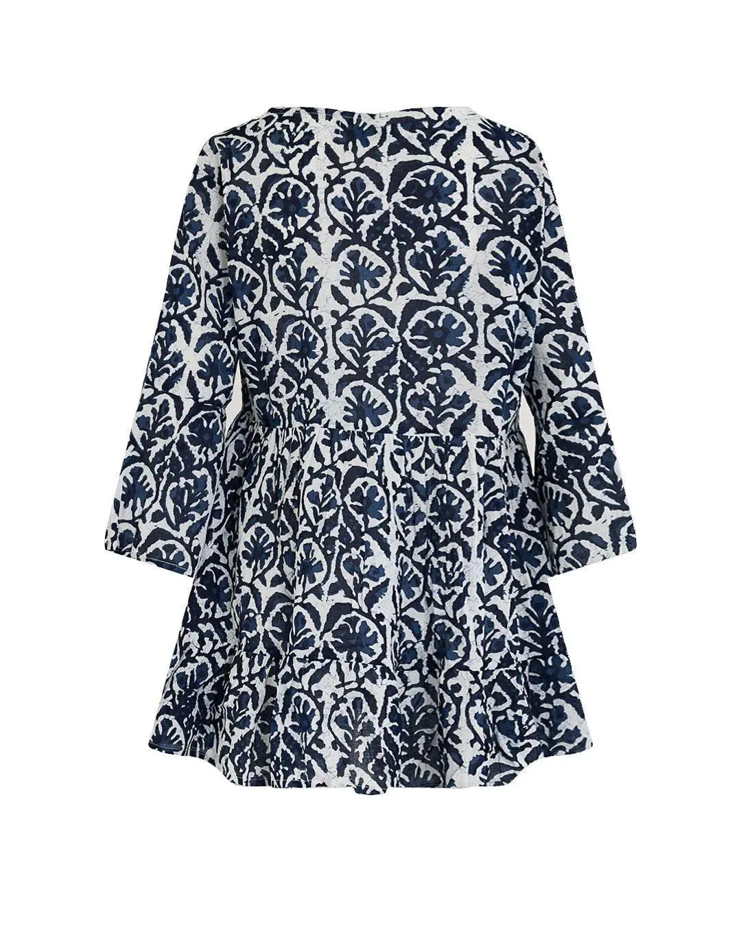 Kaftano con dettaglio pizzo Blu DORABELLA