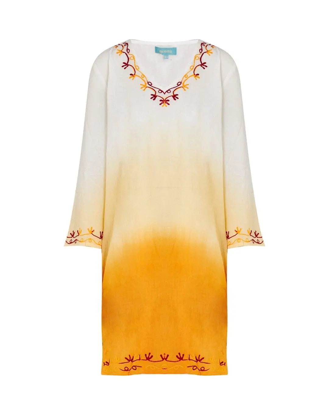 Kaftano con dettaglio tie dye ARANCIO DORABELLA