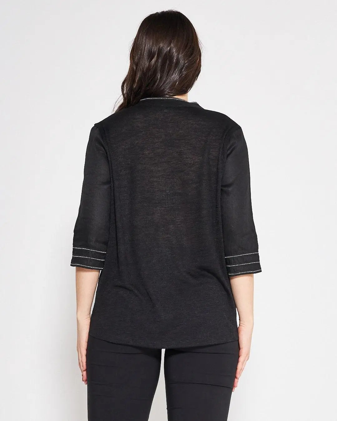 Kaftano lino BLACK DORABELLA