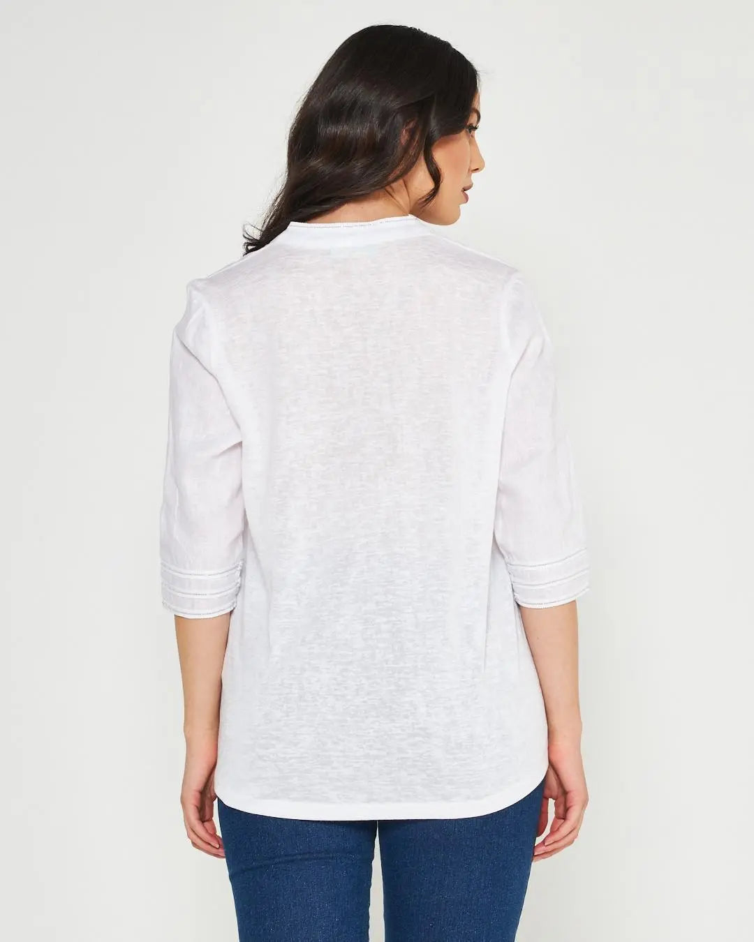 Kaftano lino WHITE DORABELLA