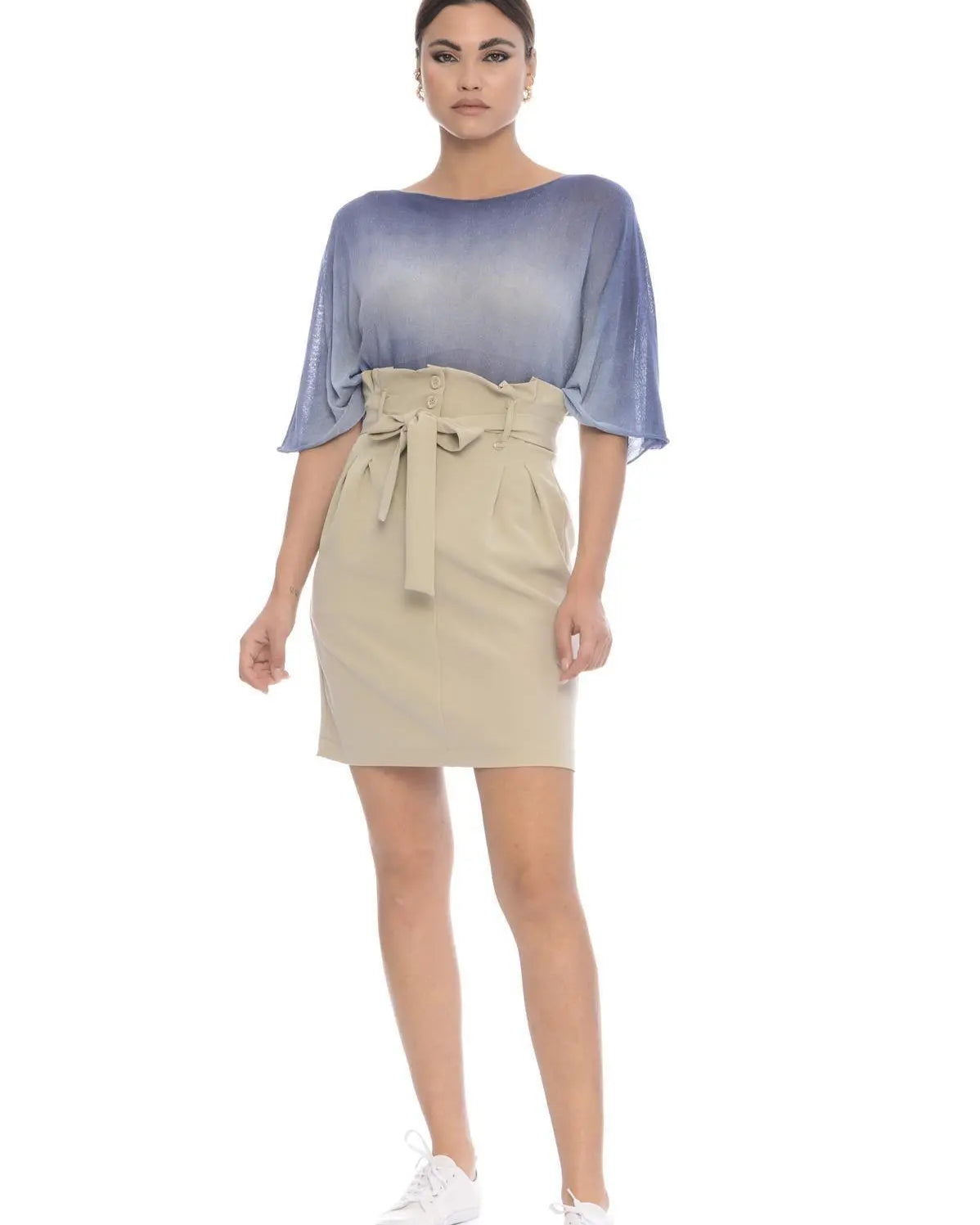 Kimono lurex BLU IRONICA