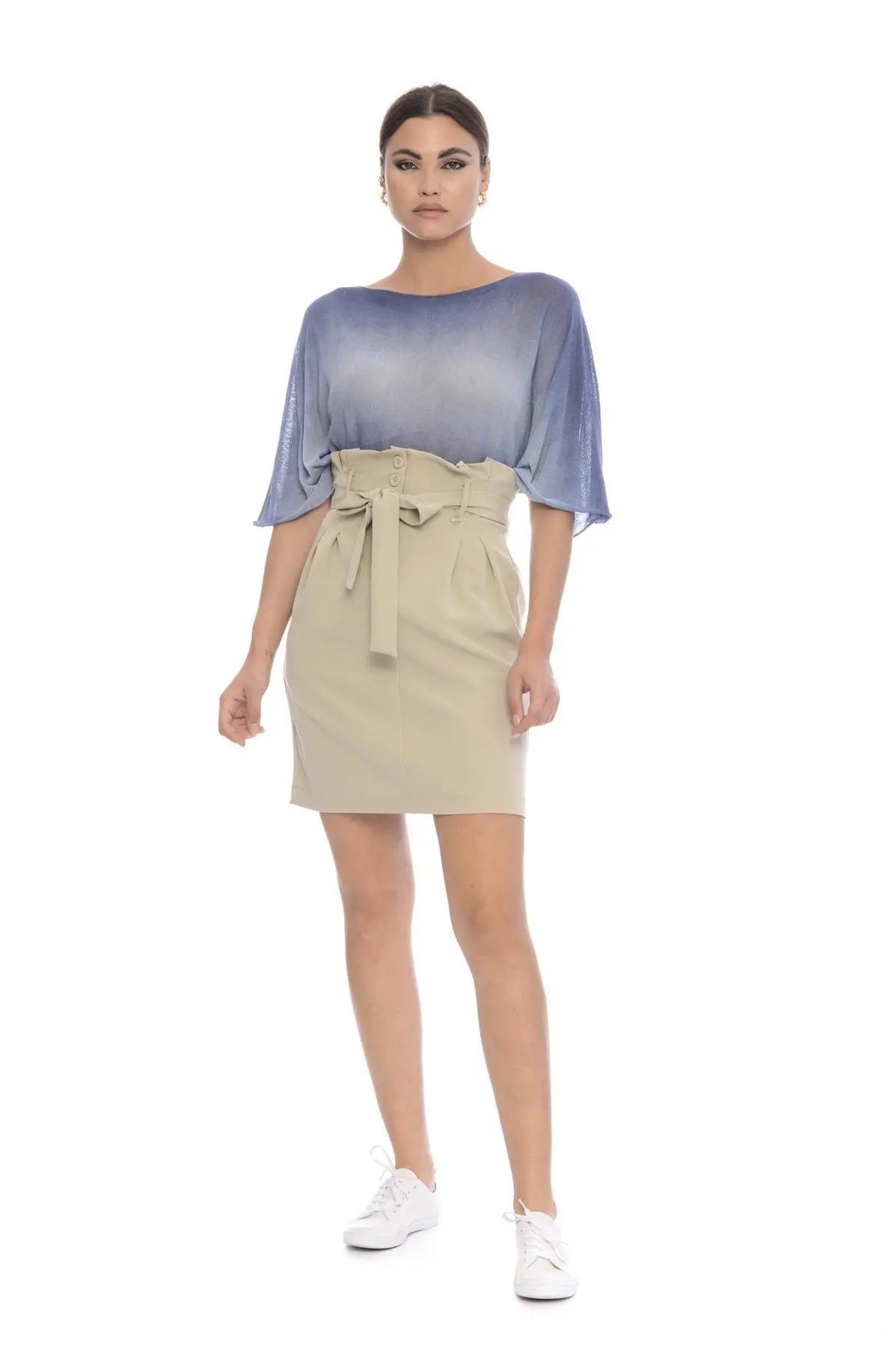 Kimono lurex BLU IRONICA