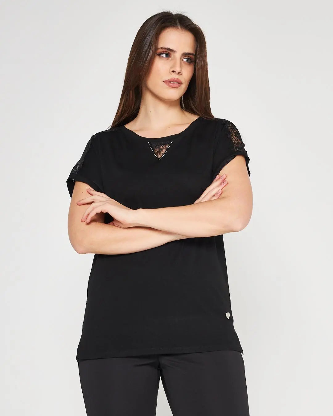 Kimono pizzo BLACK DORABELLA PIU'