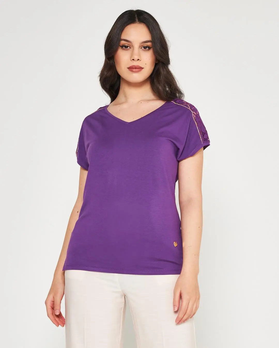 Kimono pizzo PURPLE DORABELLA