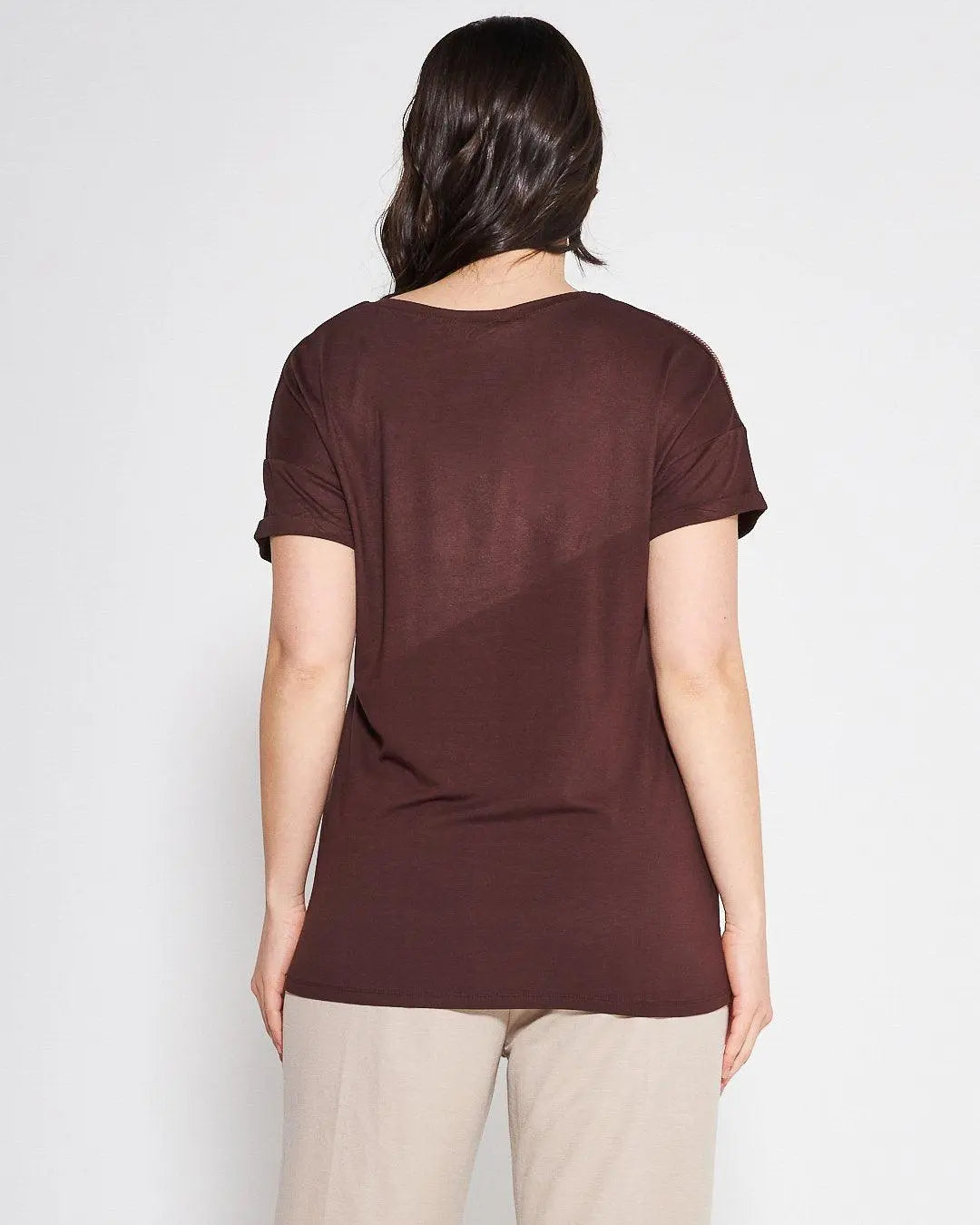 Kimono viscosa CACAO DORABELLA PIU'