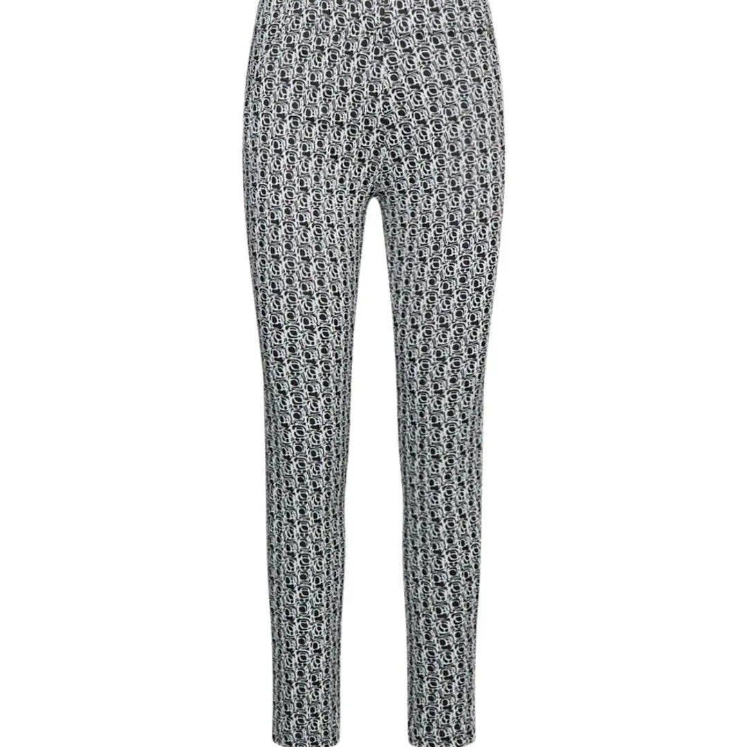 Leggings in microfantasia BIANCO-NERO IRONICA 3XL