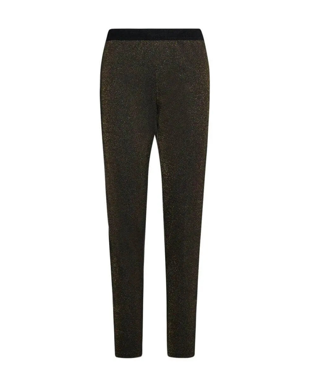 Leggings lurex NERO-ORO DORABELLA XXL