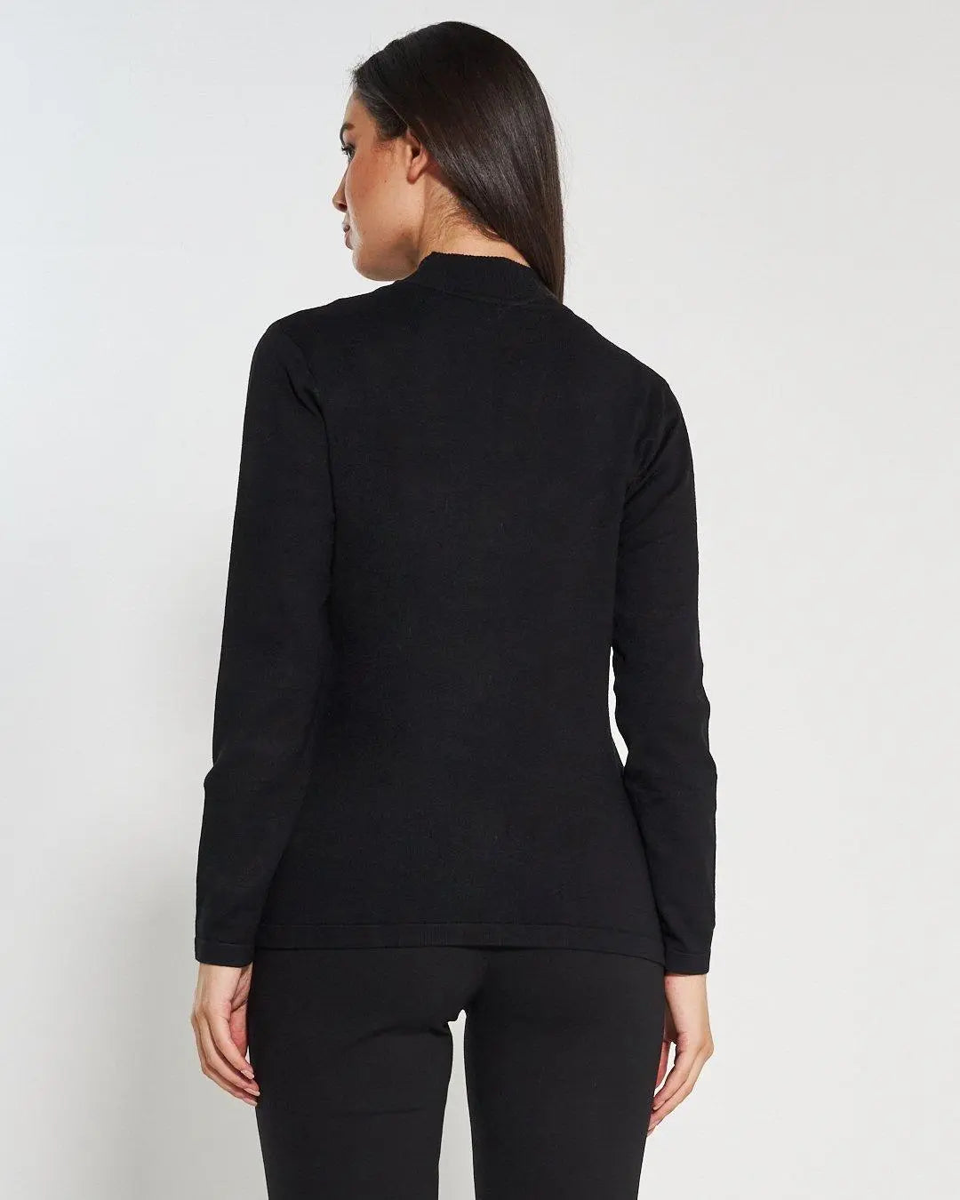 Lupetto con tulle e strass BLACK DORABELLA