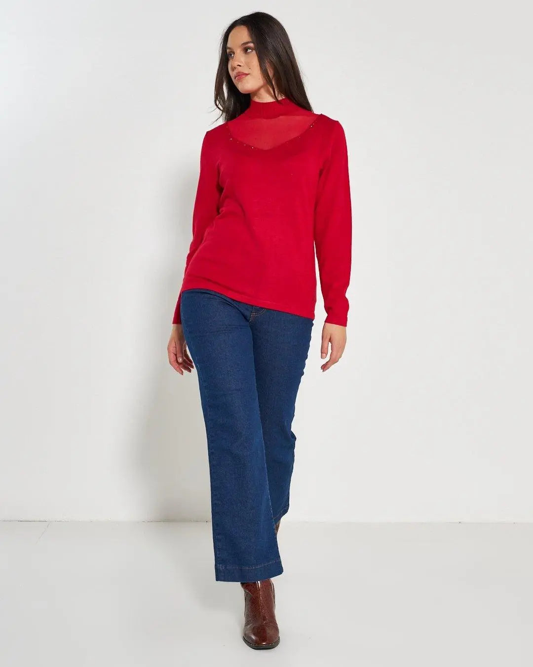 Lupetto con tulle e strass RIBES DORABELLA