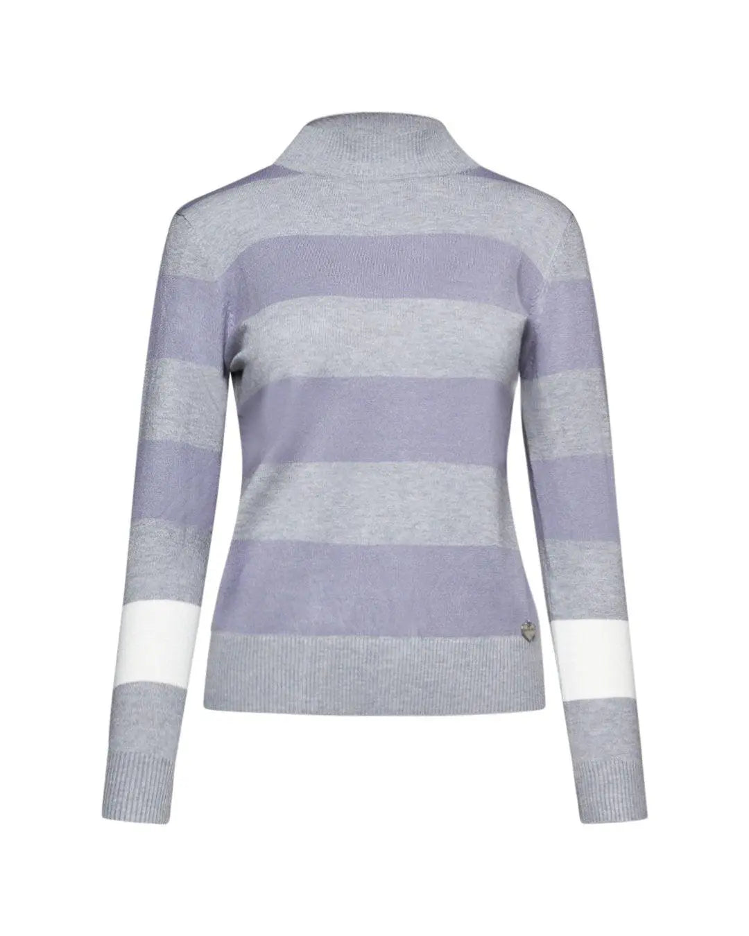 Lupetto intarsio GRIGIO CHIARO DORABELLA