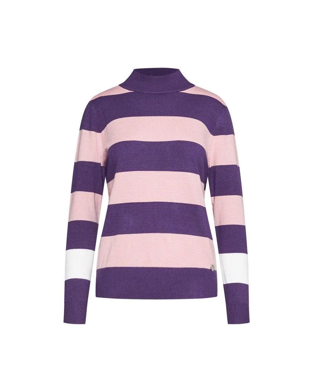 Lupetto intarsio LAVANDA DORABELLA