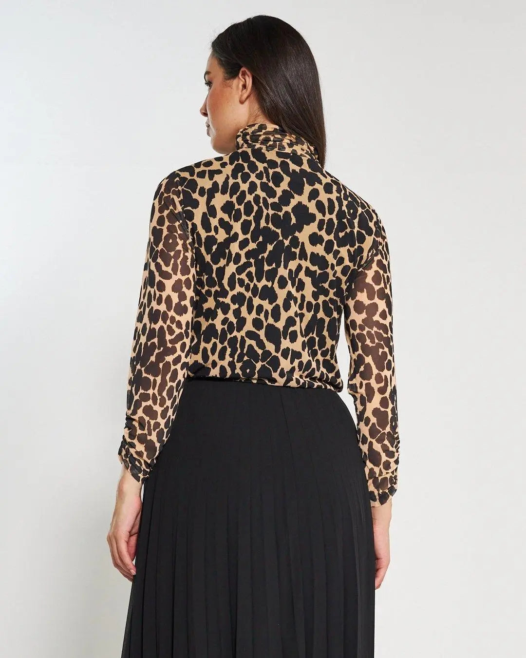 Lupetto tulle animalier NERO DORABELLA