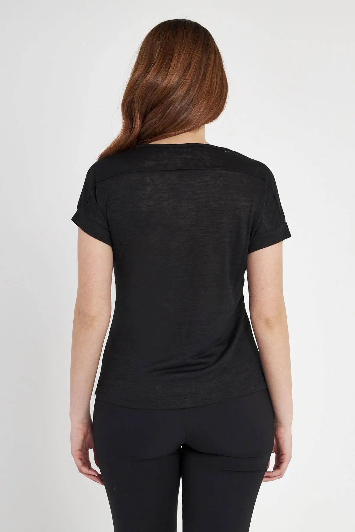 MAGLIA KIMONO PAILLETTES BLACK DORABELLA
