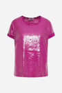 MAGLIA KIMONO PAILLETTES MAGENTA DORABELLA