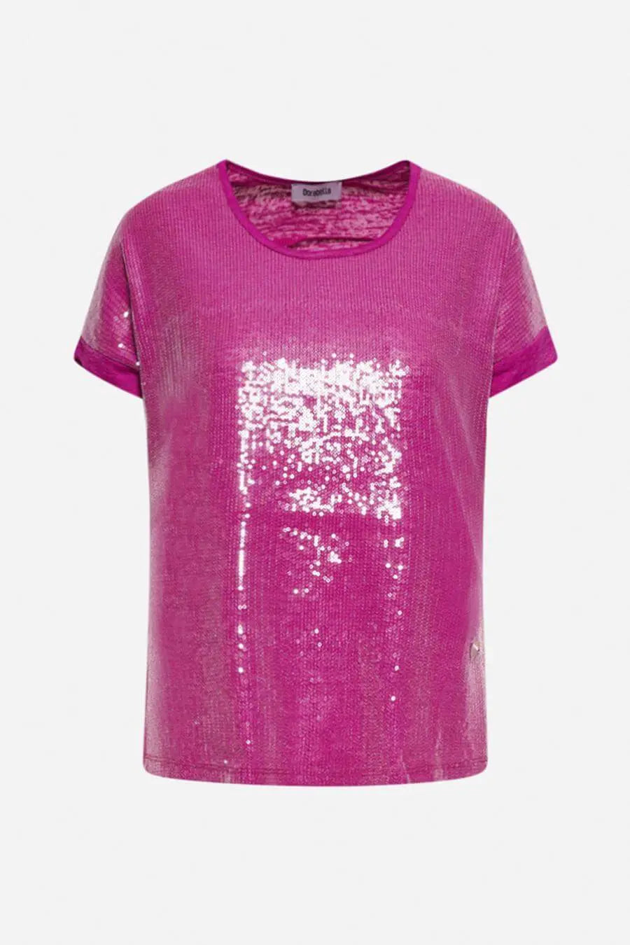 MAGLIA KIMONO PAILLETTES MAGENTA DORABELLA