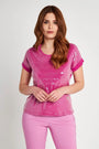 MAGLIA KIMONO PAILLETTES MAGENTA DORABELLA