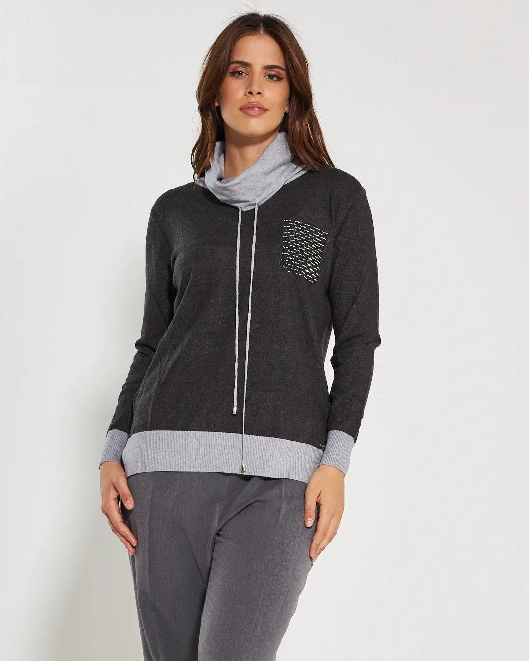 Maglia Dolcevita ANTRACITE DORABELLA PIU'