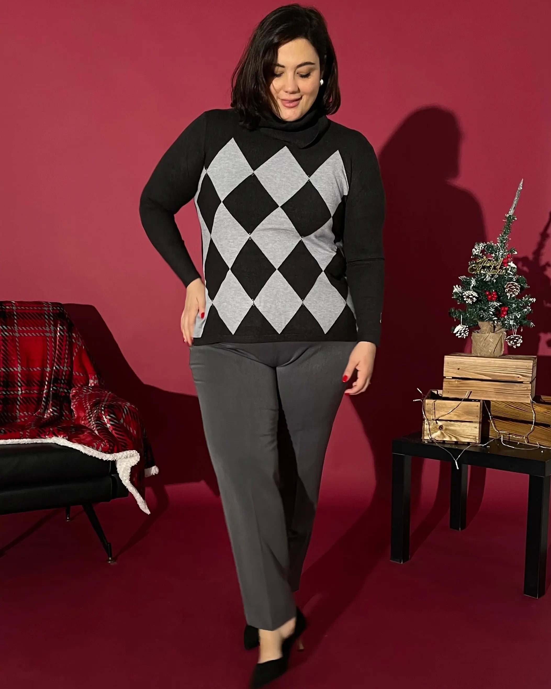 Maglia Girocollo ANTRACITE DORABELLA PIU'