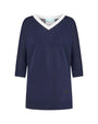 Maglia V BLUE NAVY DORABELLA