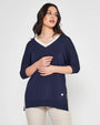 Maglia V BLUE NAVY DORABELLA