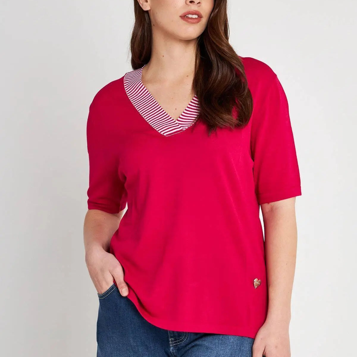 Maglia V MAGENTA DORABELLA PIU' XL