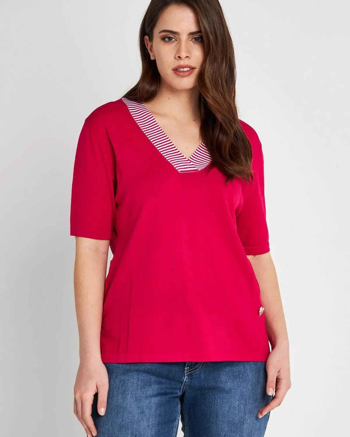 Maglia V MAGENTA DORABELLA PIU'