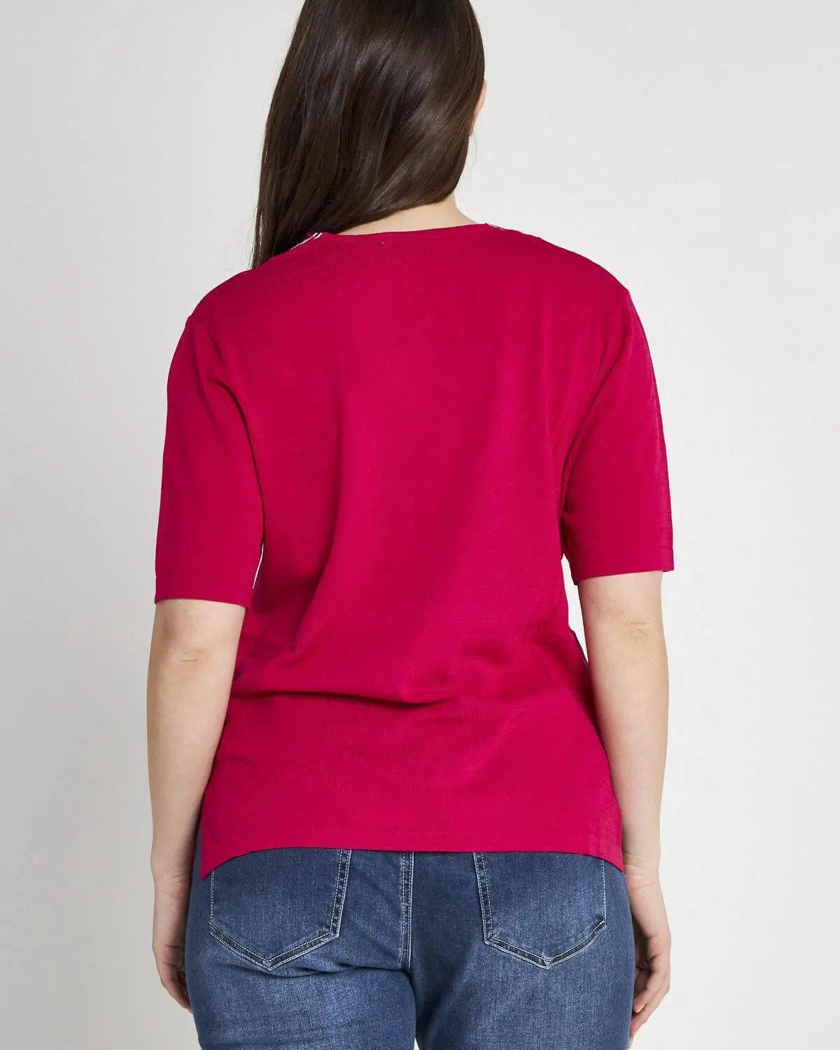 Maglia V MAGENTA DORABELLA PIU'