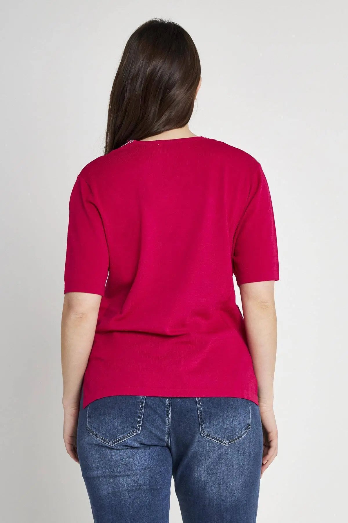 Maglia V MAGENTA DORABELLA PIU'