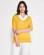 Maglia V MOSTARDA DORABELLA XL