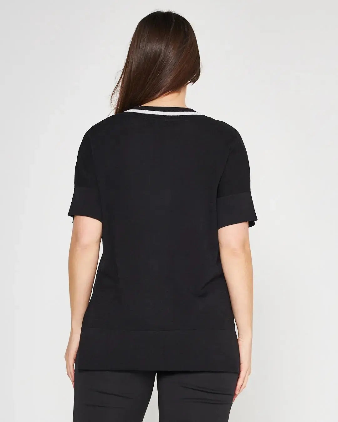 Maglia V NERO DORABELLA PIU'