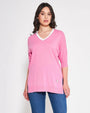 Maglia V ROSA BUBBLE DORABELLA XL