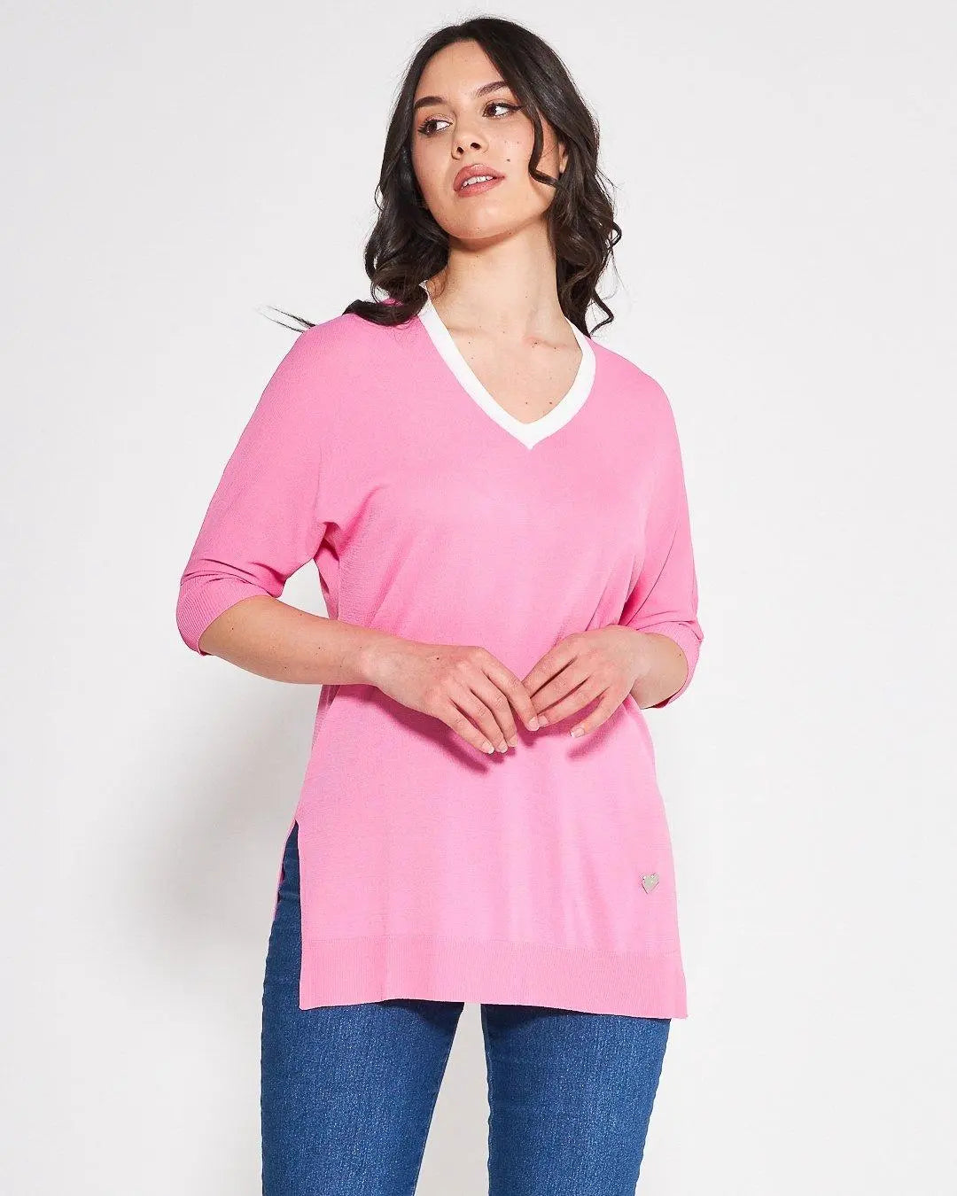 Maglia V ROSA BUBBLE DORABELLA