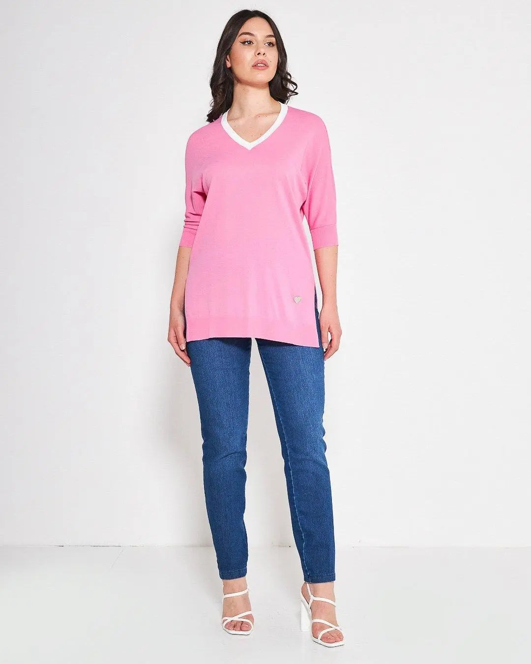 Maglia V ROSA BUBBLE DORABELLA