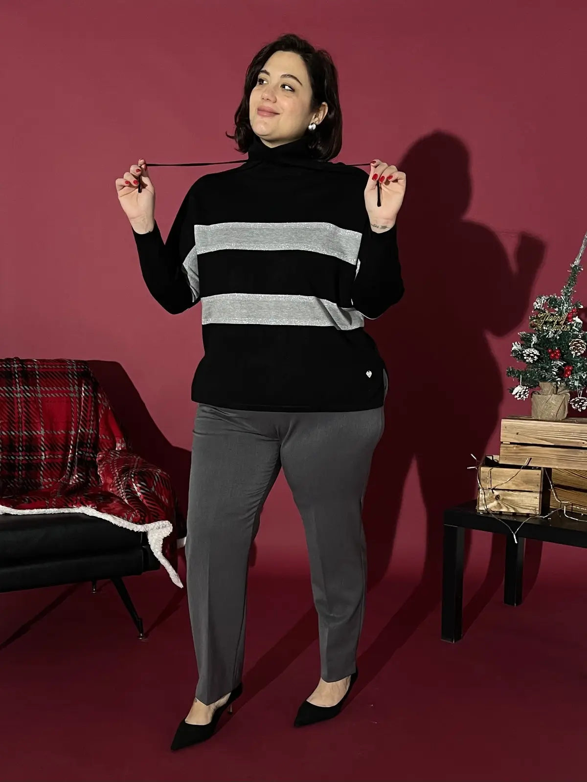 Maglia a "T" NERO DORABELLA PIU'